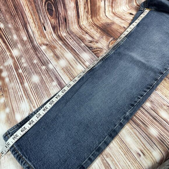 Vintage Y2K Old Navy BOOT CUT Size 16 Blue Mid Rise Jeans Denim Pants 36x31 - Picture 9 of 10